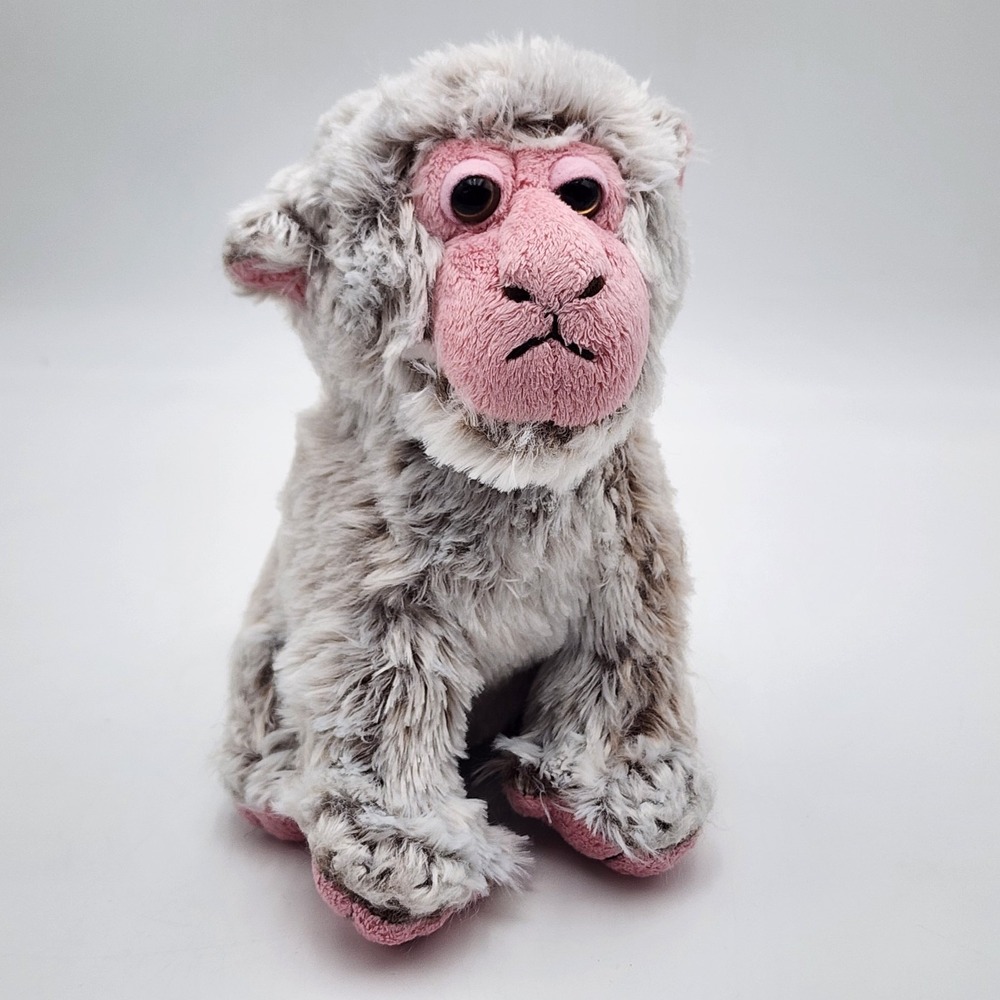 Unipak 2014 Gray Grey Monkey Baboon Stuffed Animal Plush 8"